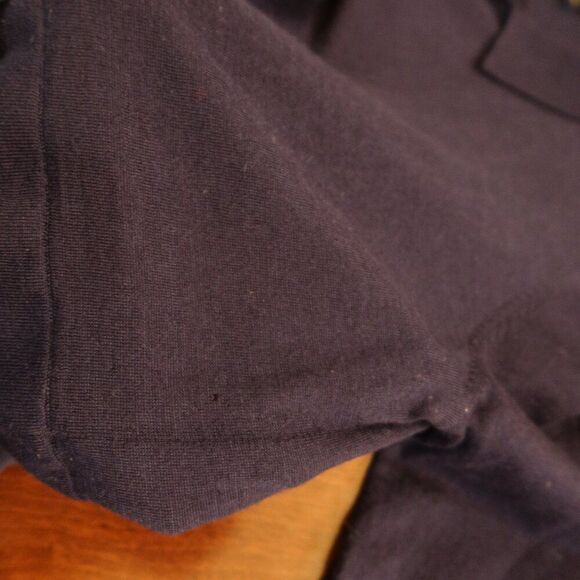 COS sweater dress tunic navy blue 100% wool 100% silk collar long sleeve S flaw - Picture 12 of 12